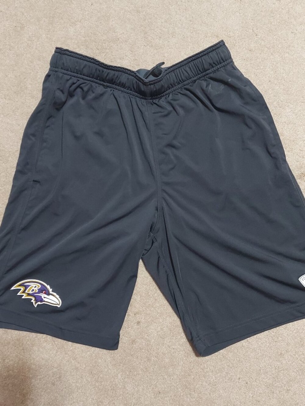 Nike Baltimore Ravens NFL Equipment Dri-FIT Training Shorts Mens Small Black
